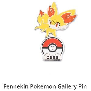 Pokémon Fennekin Gallery of Pocket Momsters Pin